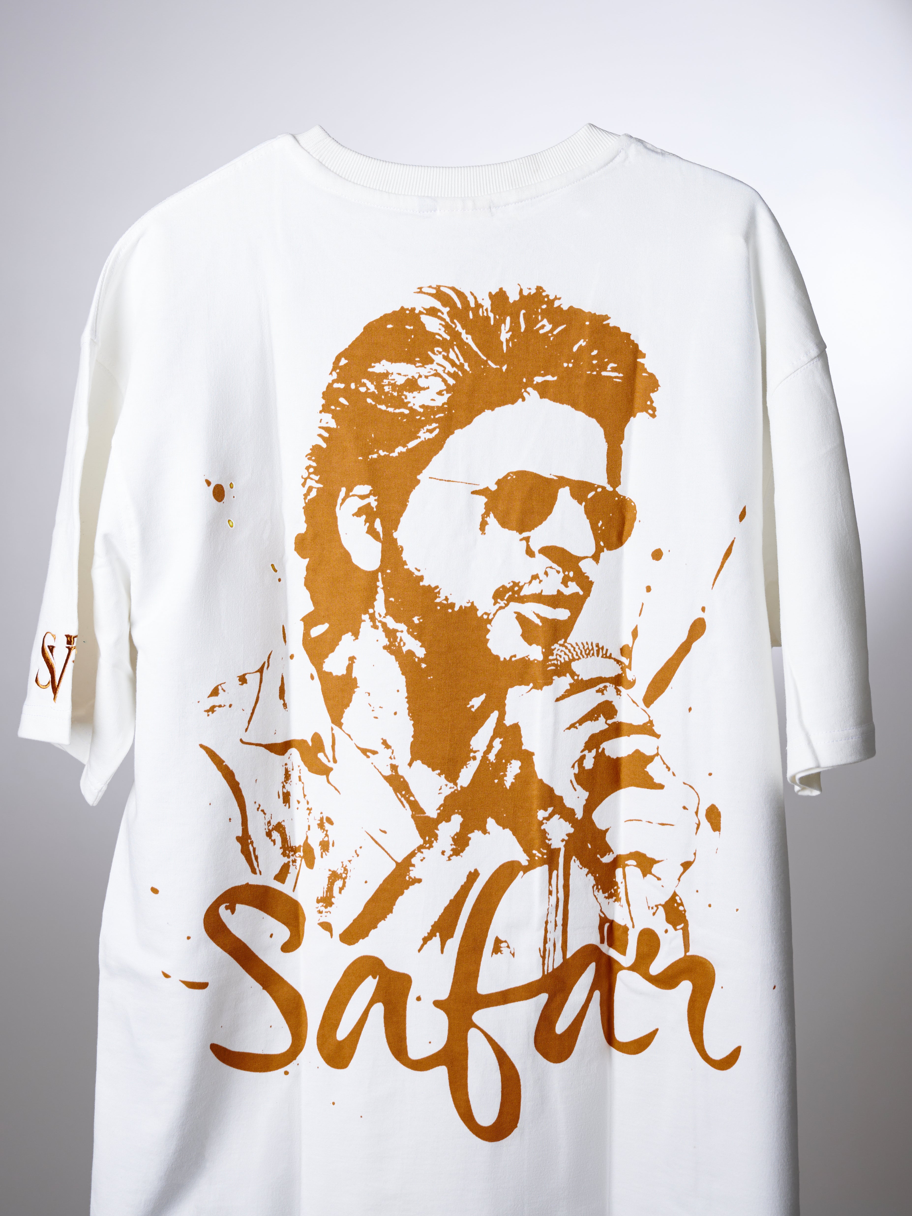 WHITE COLOUR SAFAR OVER SIZED TSHIRT