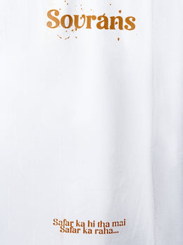 WHITE COLOUR SAFAR OVER SIZED TSHIRT